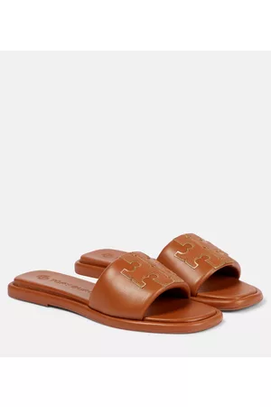 Tory Burch Double T Sport leather sandals