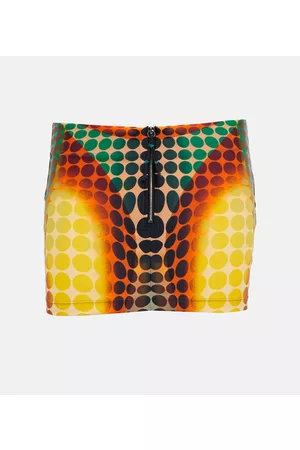 Jean Paul Gaultier Polka-dot mesh miniskirt
