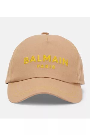 Balmain Women Caps - Logo cotton baseball cap