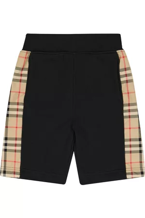 Burberry Boys Shorts - VIntage Check paneled jersey shorts