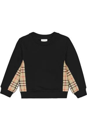 Burberry Girls Sweatshirts - VIntage Check paneled jersey sweatshirt