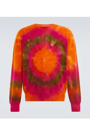 THE ELDER STATESMAN Men Tops - Tunnel tie-dyed wool and cashmere sweater