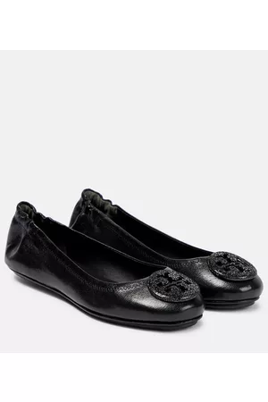 Tory Burch Minnie embellished leather ballet flats