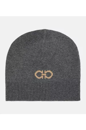 Salvatore Ferragamo Gancini intarsia cashmere beanie