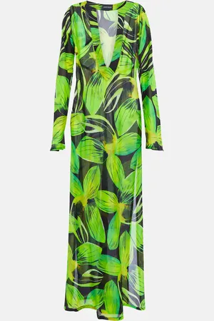 Louisa Ballou Floral cotton kaftan