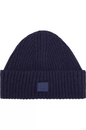 Acne Studios Beanies - Face wool beanie