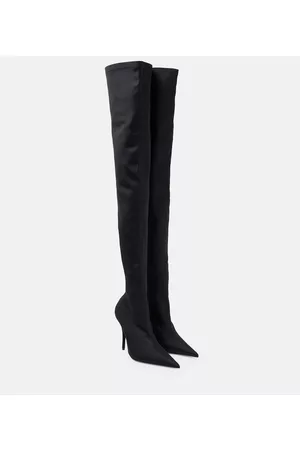 Balenciaga Women Knee High Boots - Knife over-the-knee sock boots