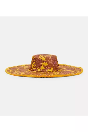 ZIMMERMANN Women Hats - Frayed linen floppy hat