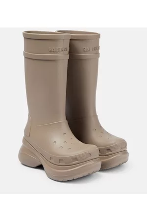 Balenciaga X Crocs mid-calf boots