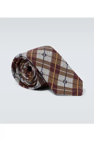 Gucci Double G Rhombus jacquard tie