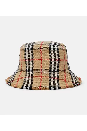 Burberry Women Hats - Vintage Check bouclÃ© bucket hat