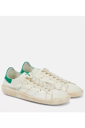 Balenciaga X Adidas Stan Smith distressed leather sneakers