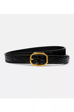 Saint Laurent Mock-croc leather belt