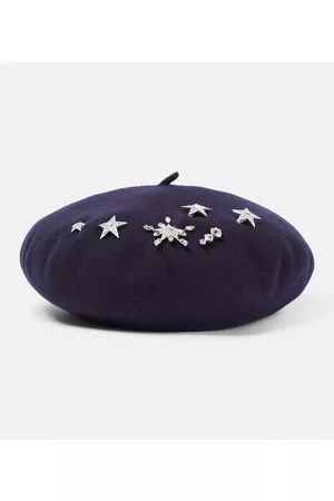 Roger Vivier Constellation embellished felt beret