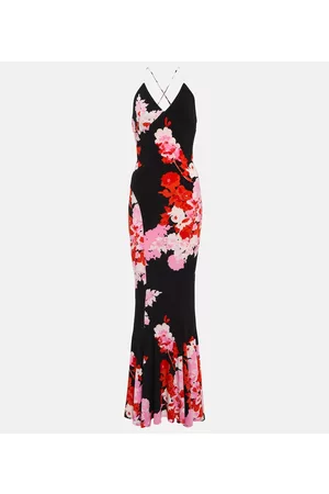 Norma Kamali Women Casual Dresses - Floral jersey gown
