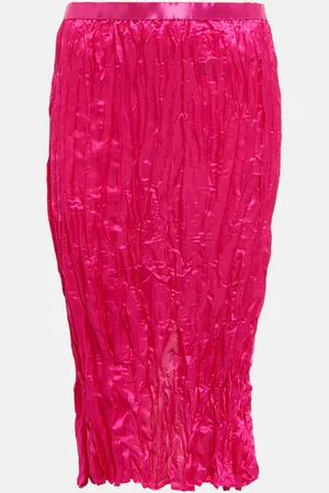 Acne Studios Satin midi skirt