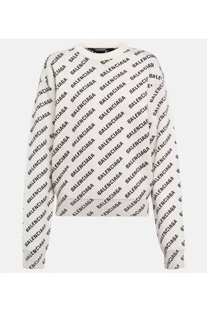 Balenciaga Logo cotton-blend sweater