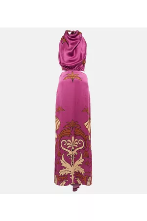 JOHANNA ORTIZ Floral silk maxi dress