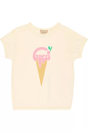 Gucci Girls T-shirts - Logo-print cotton T-shirt
