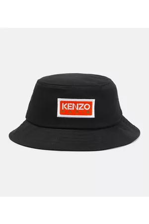 Kenzo Logo embroidered cotton bucket hat