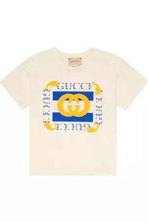 Gucci T-shirts - Baby logo cotton T-shirt