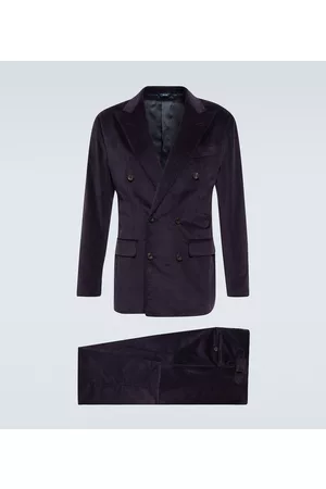 Thom Sweeney Cotton and wool-blend corduroy suit