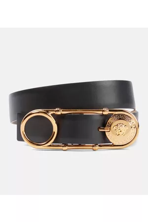 VERSACE Safety Pin leather belt