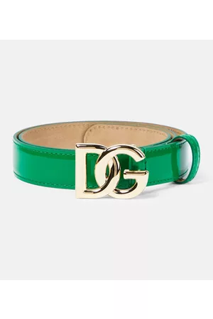 Dolce & Gabbana DG patent leather belt