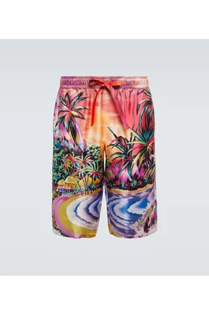 Dolce & Gabbana Printed silk shorts
