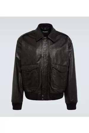 Dolce & Gabbana Men Leather Jackets - Leather jacket