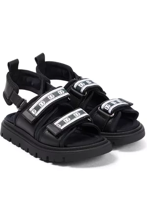 Dolce & Gabbana Logo-jacquard leather sandals