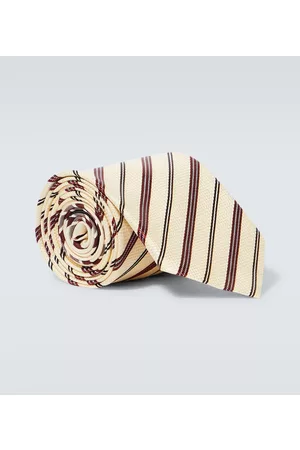 DRIES VAN NOTEN Printed silk tie
