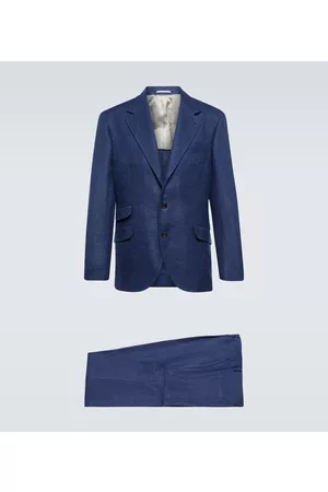 Brunello Cucinelli Men Suits - Linen, wool and silk suit