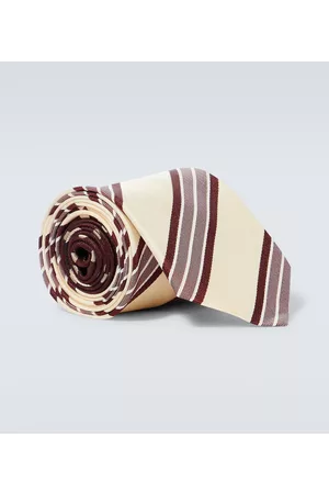 DRIES VAN NOTEN Men Neckties - Printed silk tie