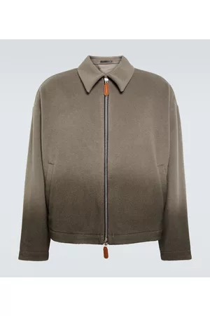 Armani Cashmere and wool blouson jacket