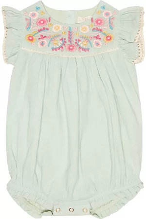 Louise Misha Baby Maria embroidered cotton romper