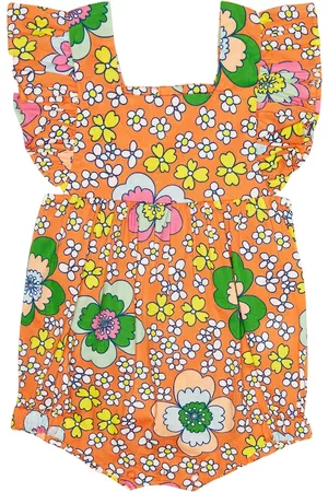 Stella McCartney Baby floral cotton romper