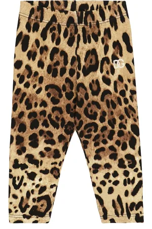 Dolce & Gabbana Baby leopard-print cotton leggings