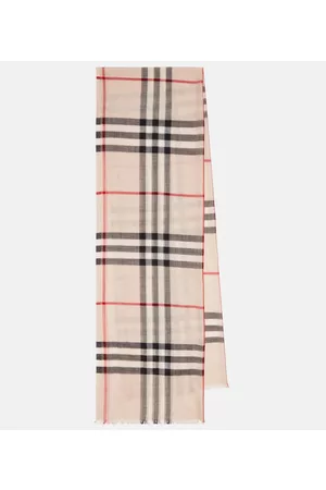 Burberry Women Scarves - Wool and silk scarf