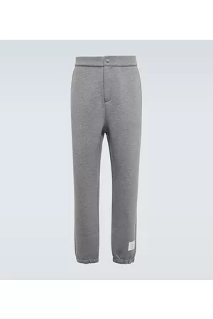 Thom Browne Cotton-blend straight sweatpants