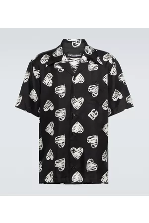 Dolce & Gabbana Heart printed silk shirt
