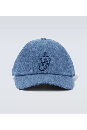 J.W.Anderson Men Caps - Logo denim baseball cap
