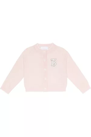 Burberry Cardigans - Baby TB Monogram printed wool cardigan
