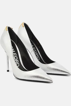 Tom Ford Metallic leather pumps