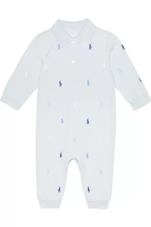 Ralph Lauren Baby embroidered cotton jersey onesie