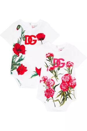 Dolce & Gabbana Sets - Baby set of 2 logo cotton bodysuits