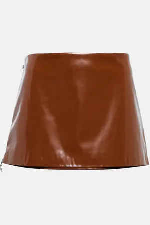 Acne Studios Glossy low-rise miniskirt
