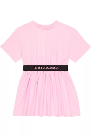 Dolce & Gabbana Baby Dresses - Logo cotton-blend dress