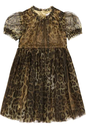 Dolce & Gabbana Leopard-print tulle dress