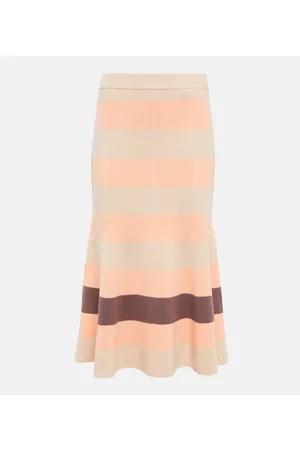 Joseph Ribbedâknit midi skirt